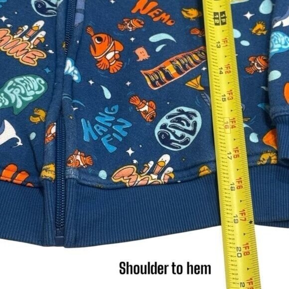 Disney Finding Nemo Zipup Hooded Jacket Novelty Comfort Leisure Outdoors L - Picture 8 of 8